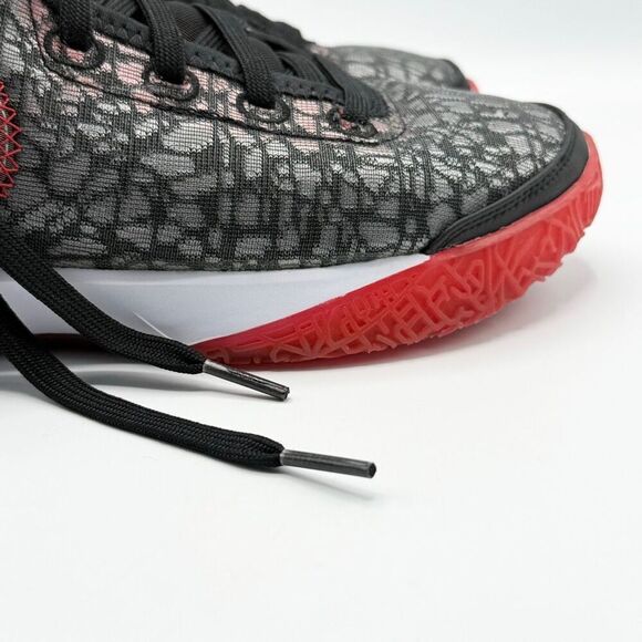 Nike Zoom LeBron NXXT Gen FaZe Clan Bred Lace Up Red Black Mid Sneakers - US Men - Picture 11 of 16